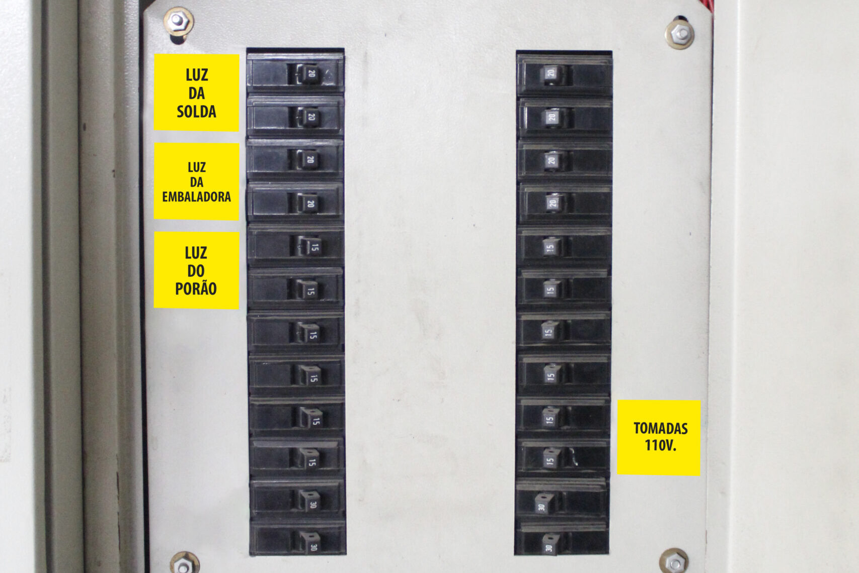 PAINEL ELETRICO INDUSTRIA TL3 IDENTIFICAÇÃO INDUSTRIAL