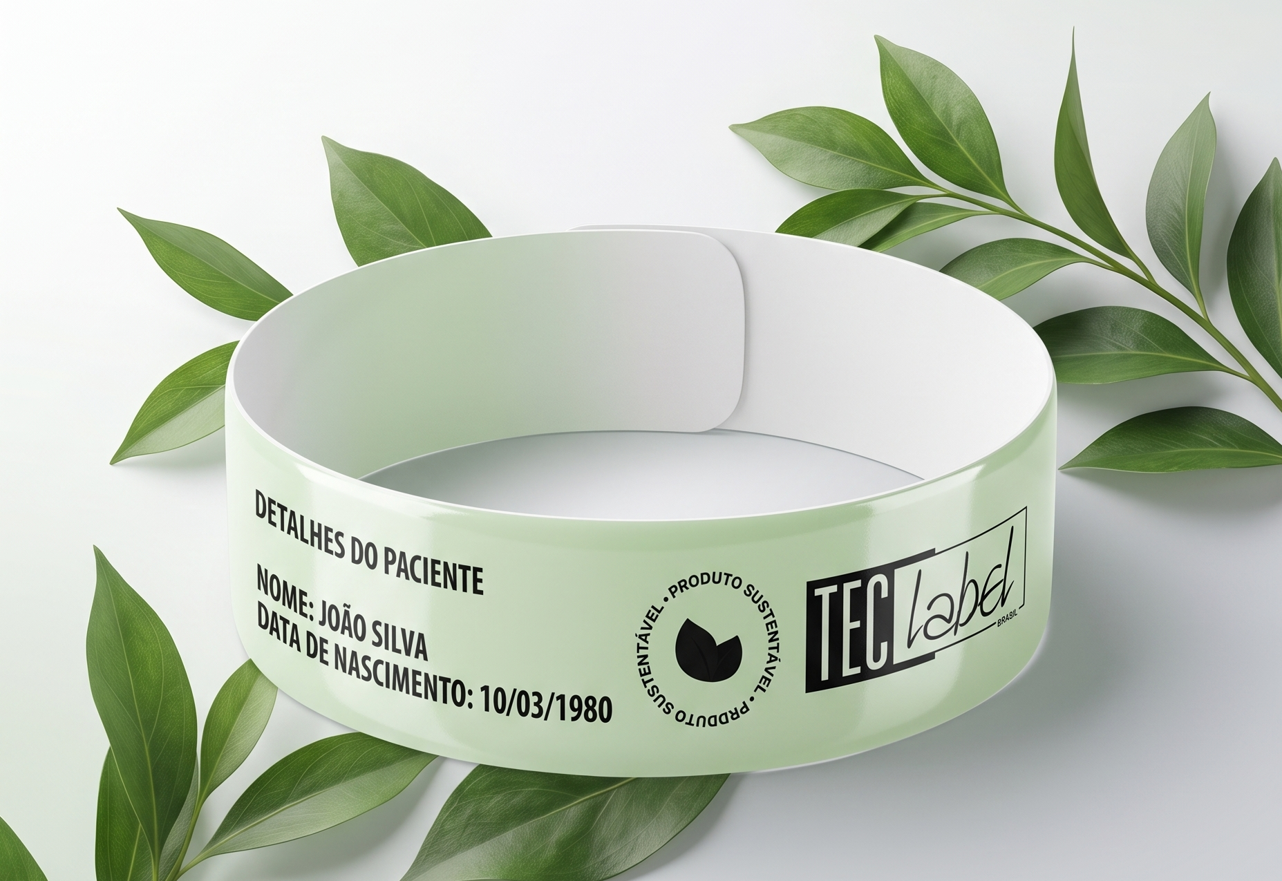 pulseira hospitalar biodegradável